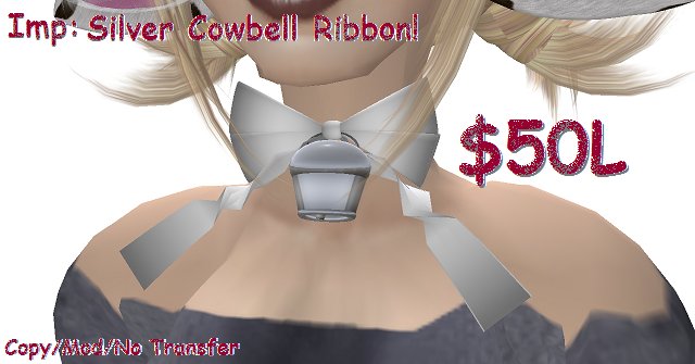 Cowbell Ribbon - Tintable w/ ring on click