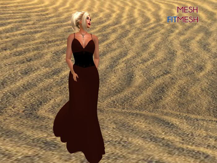 SP~Spaghetti Strap Long Tail Belly Top/Skirt  - Black - Rez Me