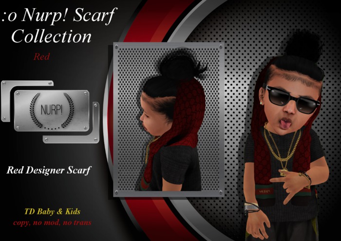 :o nurp! Designer Scarf RED