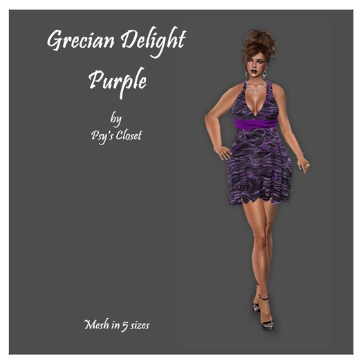 Grecian Delight - Purple - by Psy's Closet