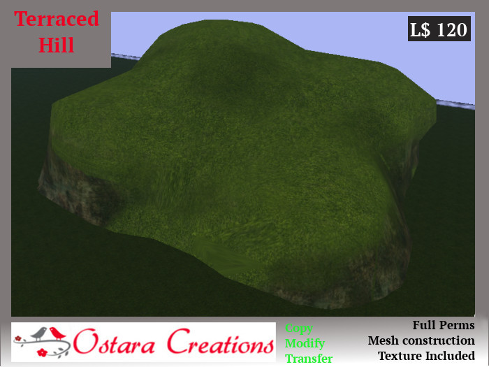 Terraced Hill Landscaping Mesh