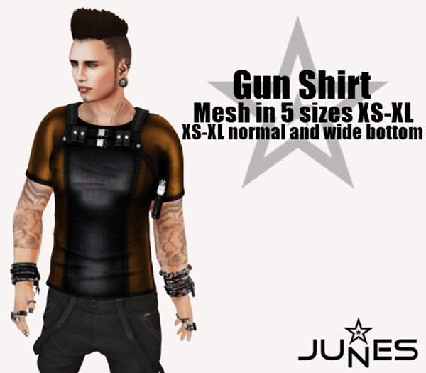JUNES Gun Shirt orange
