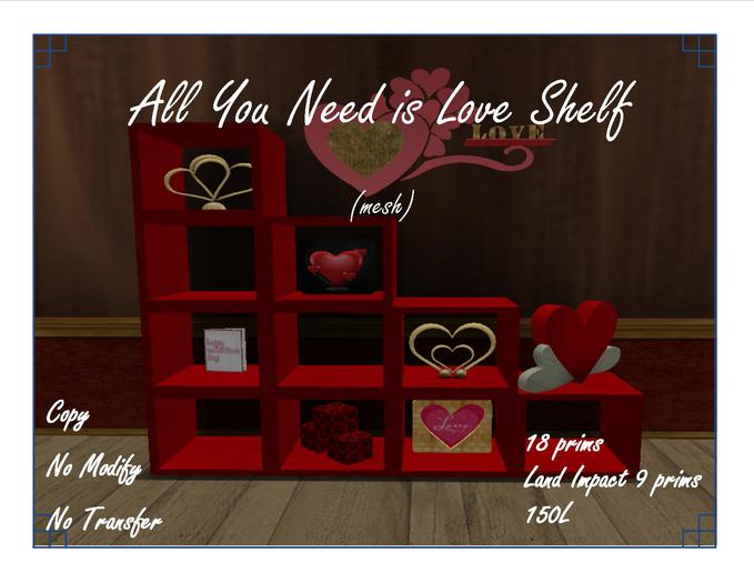 All You Need is Love Shelf