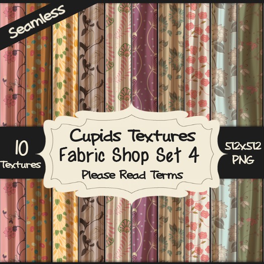 *Cupids Textures * 10 FABRIC SHOP SET 4