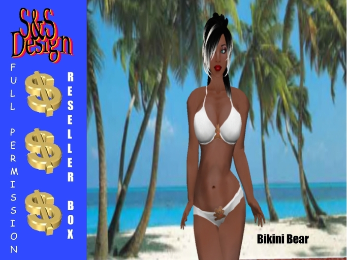 S&S bikini white bear boxed