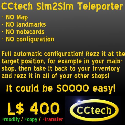CCtech Sim2Sim Teleporter