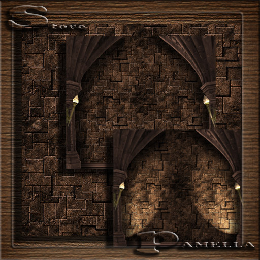 set of 3 textures "Castle chalet_msk_UG"
