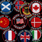 ~WD~ Biker Patches Countries