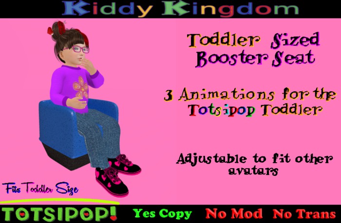 Toddler Booster Seat Blue