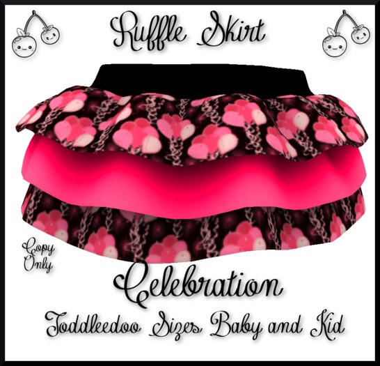 ~TCR~Kids~ Ruffle Skirt "Celebration"