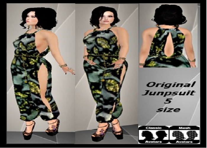 junp suit black/gold