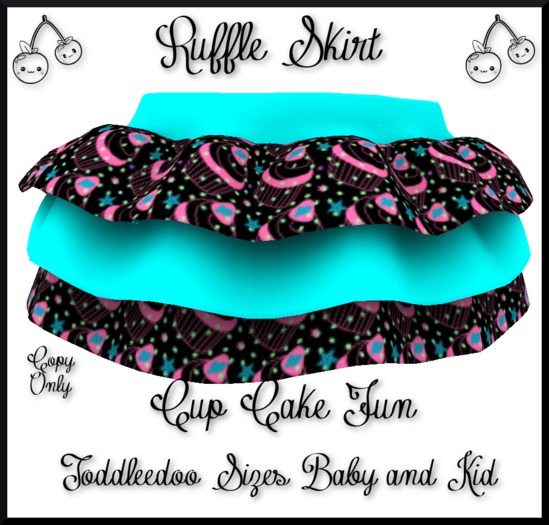 ~TCR~Kids~ Ruffle Skirt "Apple"