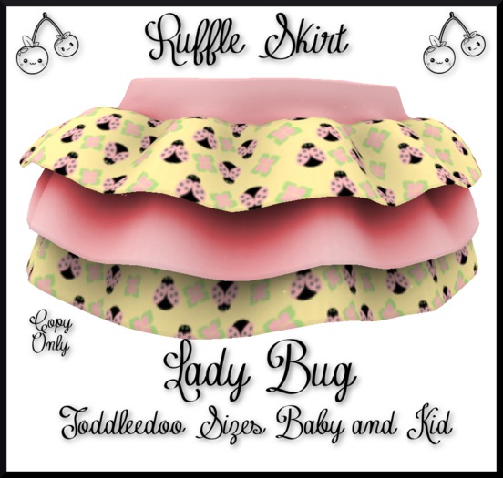 ~TCR~Kids~ Ruffle Skirt "Apple"