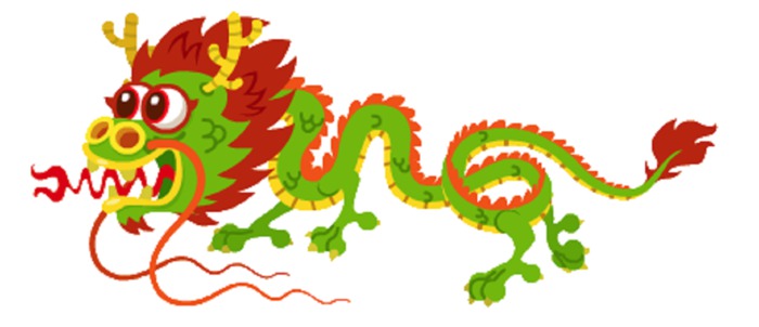 {Q-Essentials} Dragon Wall Decal