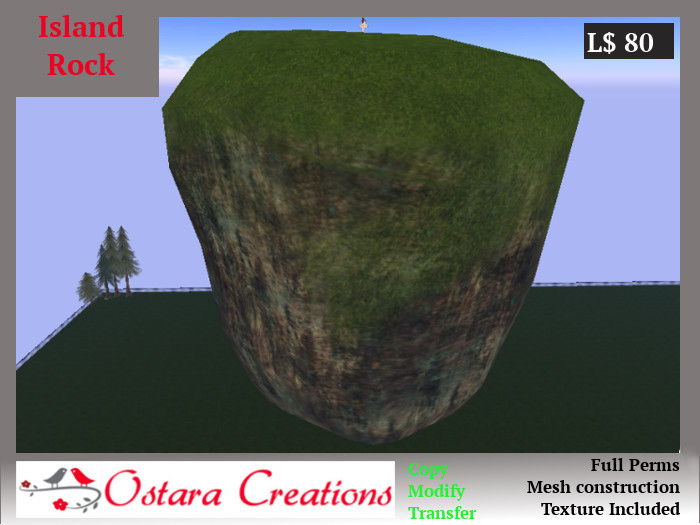 Island Rock Landscaping Mesh - Full Perms