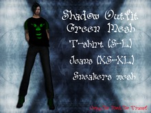 Shadows Outfit Mesh (Dark) Green