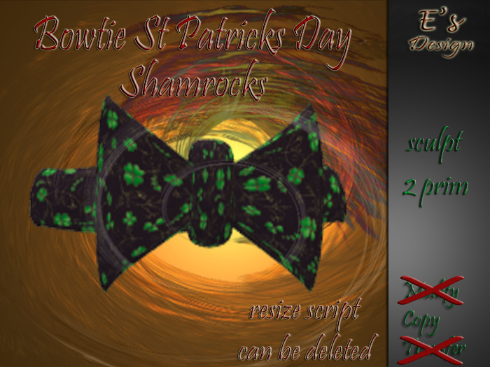 E's Bowtie, St Patrick Shamrocks 2