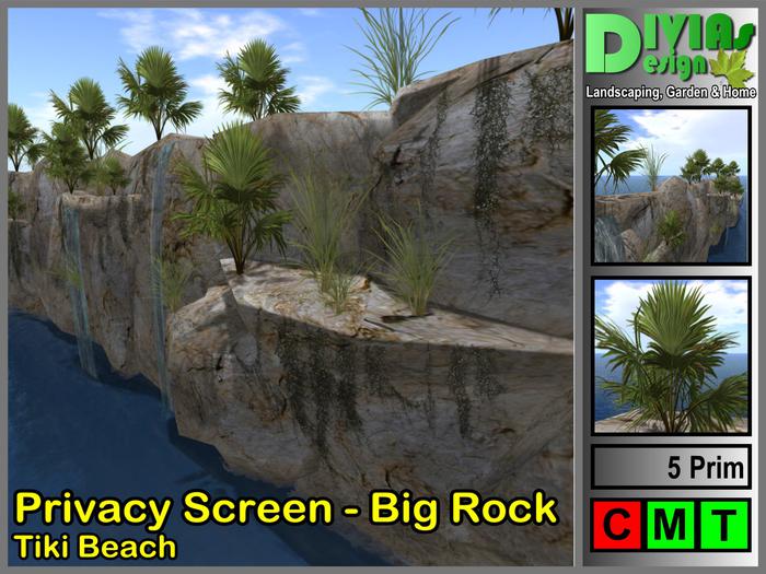 Privacy Screen - Big Rock - Tiki Beach