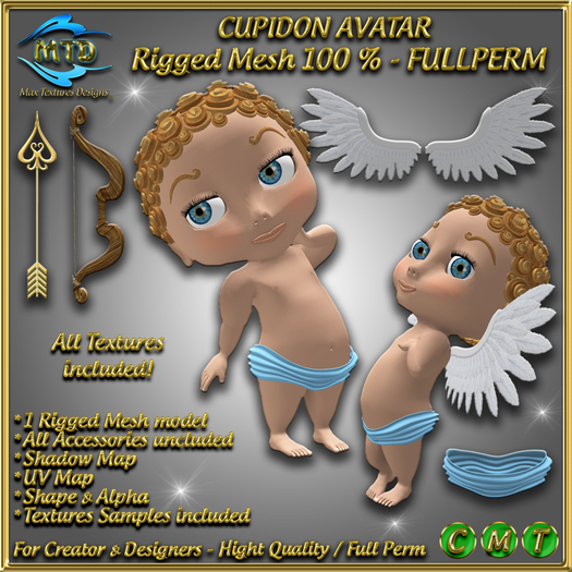 CUPIDON - AVATAR - Rigged Mesh - FULLPERM