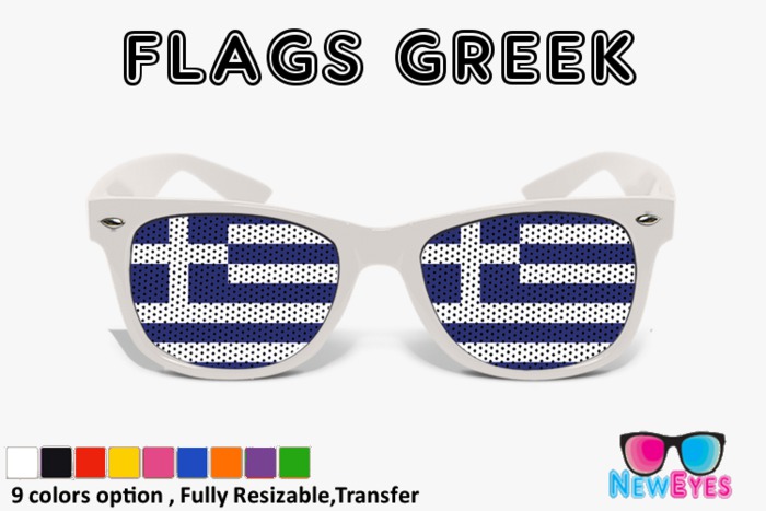 New Eyes Flags Greek