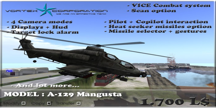 BOX Vortex Huey UH-1N -  BLACK