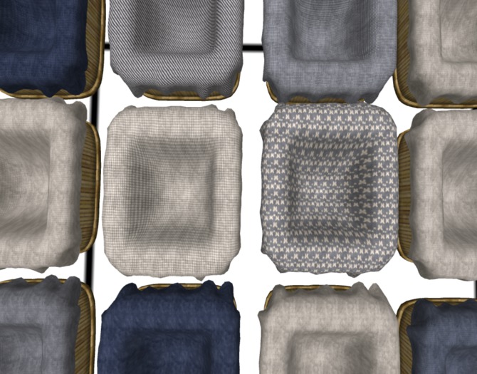 CaP - Basket&Cloth blue&beige