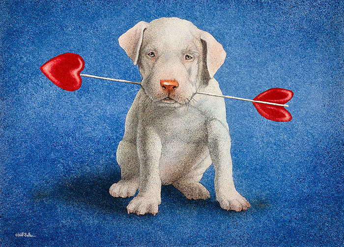 Corazón de la vela de San Valentín Tarjeta Rev 5