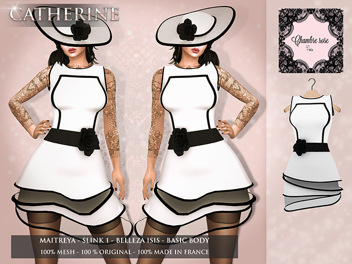 :-:Chambre Rose:-: "Catherine" White