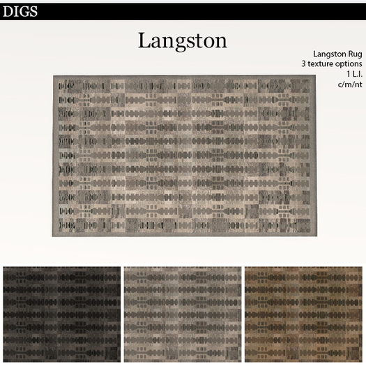 DIGS - Langston Rug [MESH]
