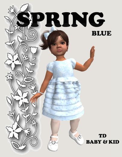 SPRING IN BLUE BOXED