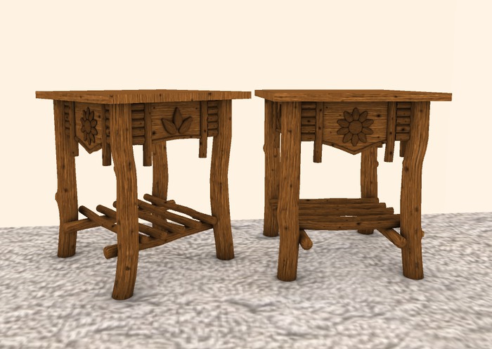 MM Rustic End Table - Knotty