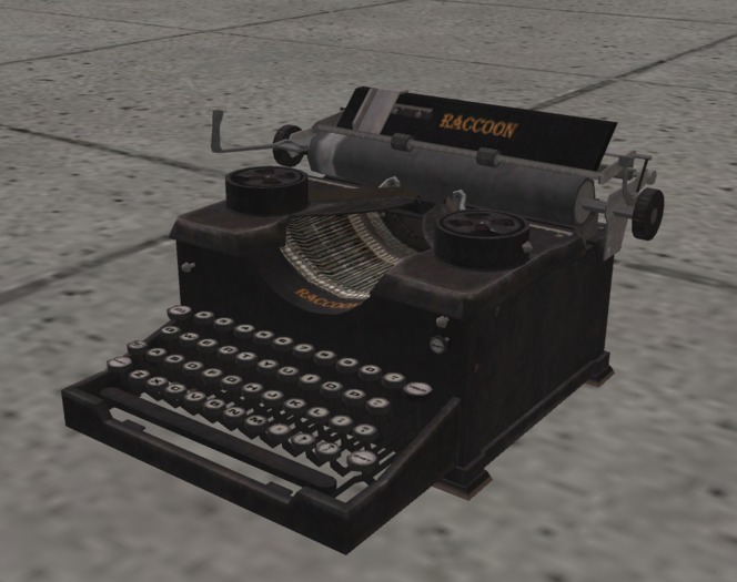 old typewriter mesh 4 prim