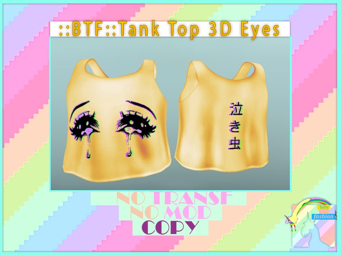::BTF::TANK TOP  3D EYES