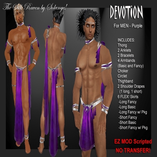 *Solange!* Devotion Silk 4 MEN - PURPLE