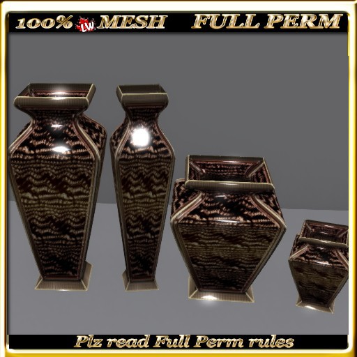LW_ 4 Mesh Vases - 8