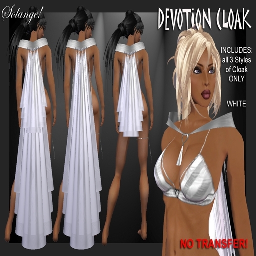 *Solange!* Devotion Mantle/Capelet - WHITE