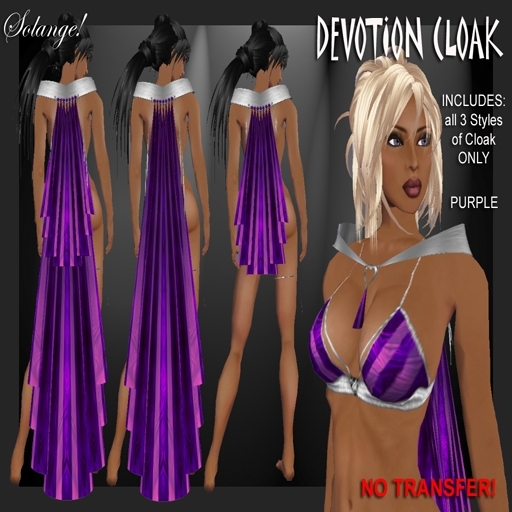 *Solange!* Devotion Mantle/Capelet - PURPLE