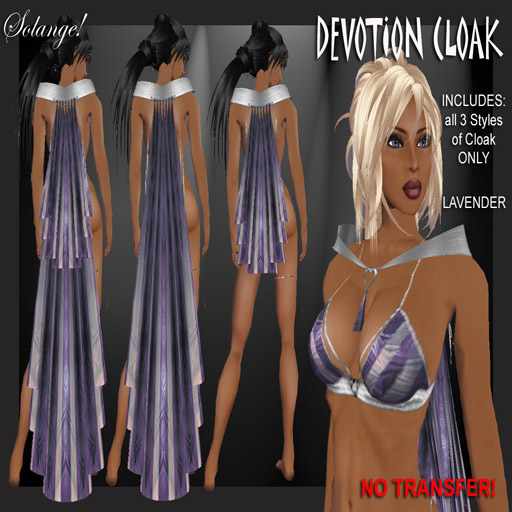 *Solange!* Devotion Mantle/Capelet - LAVENDER