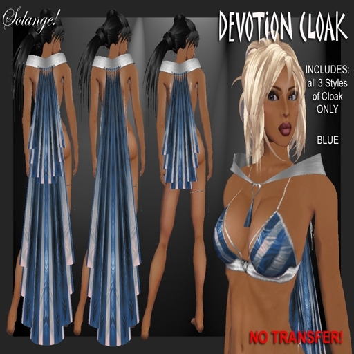 *Solange!* Devotion Mantle/Capelet - BLUE