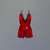 Red Valentine Hearts Fitmesh Romper box