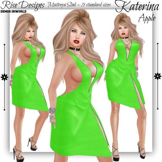 KATERINA DRESS APPLE MAITREYA/SLINK/STANDARD AVATAR