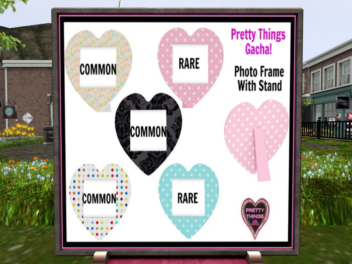 Heart Frame Posh Black