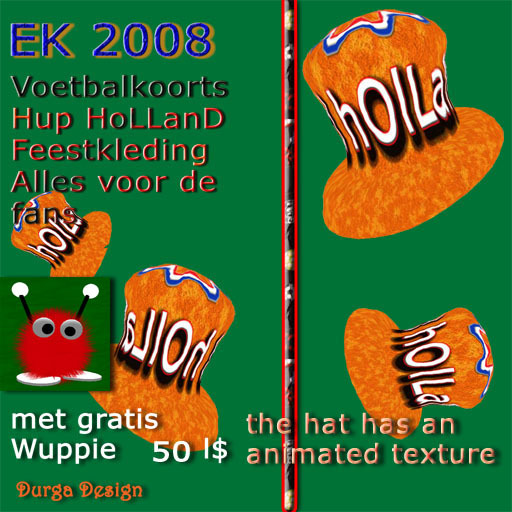 Holland Orange hat, Durga Design