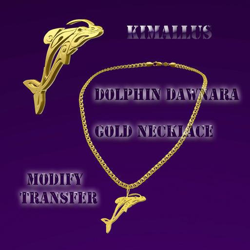 Dolphin Dawnara Gold Necklace