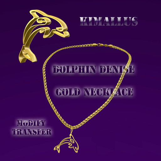 Dolphin Denise Gold Necklace