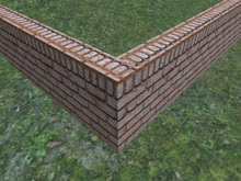 High Resolution Seamless Red Brick Wall or Stair Panel with Full Perm Texture Included 7311