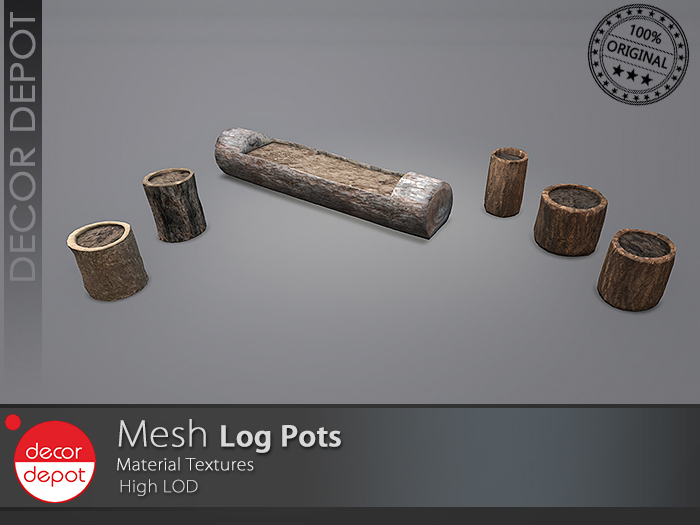 [DD] - FULL PERM Log Pots