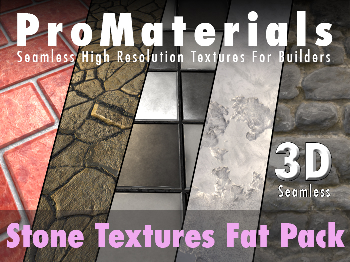 ProMaterials - 3D Stone Textures Fat Pack -  206 Textures!