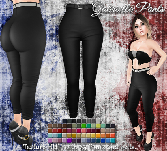 [Syn] Gabrielle Pants (Texture HUD, Fitted for Venus, Physique, Isis, Hourglass & Freya, materials enabled)