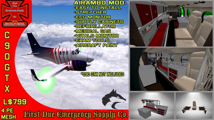 DSA KingAir C90 GTX Air Ambulance Mod